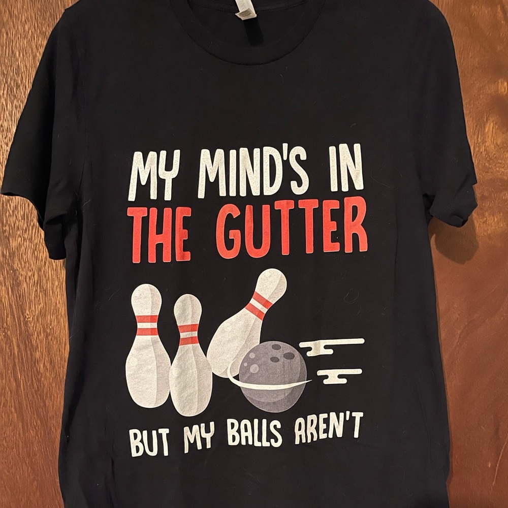 Unisex bowling tee shirt